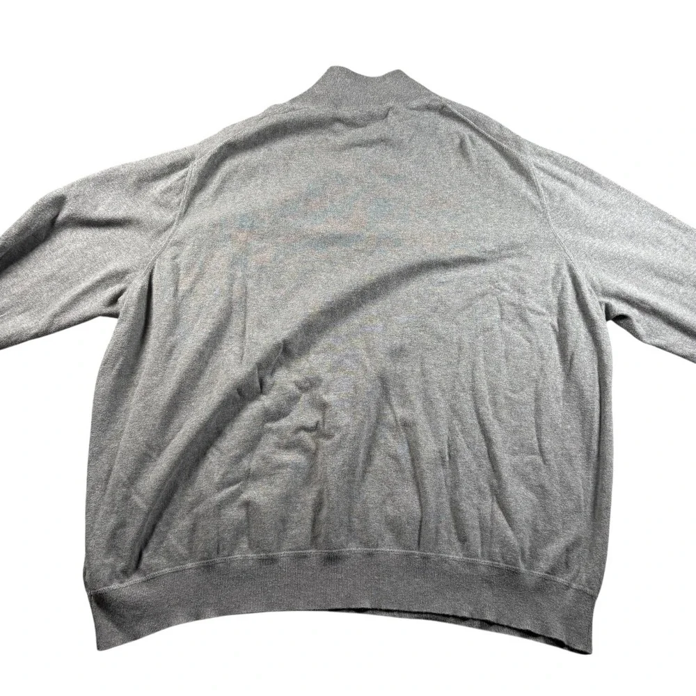 Polo Ralph Lauren‎ 1/4 Zip Mens HTF Sz 4XB Heather Gray Sweater Preppy Old Money